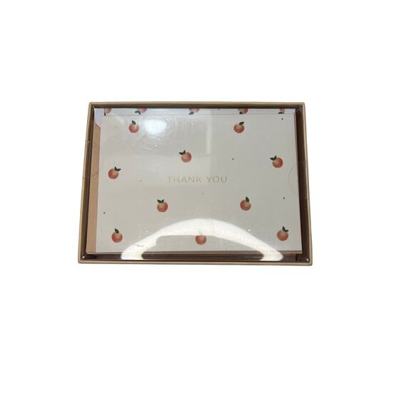 LADY JAYNE 12 BLANK CARDS WITH ENVELOPES PEACH PRINT - Picture 2 of 4